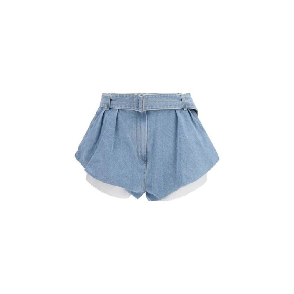 Magda Butrym Blue Cotton Bermuda Women's Shorts